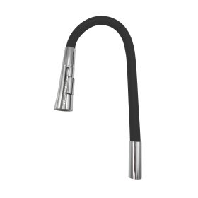 Maišytuvo snapas FLEX, su dušeliu, juodos spl., 170568