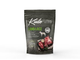 Sausas ėdalas šunims KUDO Maxi Adult, su ėriena ir ryžiais, 3 kg