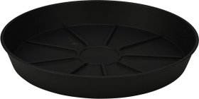 Plastikinė lėkštutė, antracito sp., skersmuo 24 cm