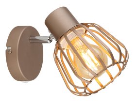 Kryptinis šviestuvas GLOBO Olin, E27, 1 x 40W, 230V, kavos sp., 125x150x160 mm