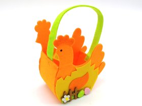 Velykų dekoracija Veltinio Maišelis Vištelė, aukštis 23,5 cm