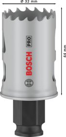 Grąžtas-karūna BOSCH Bi-metal Progressor, 32 mm