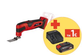 Akumuliatorinis daugiafunkcinis įrankis EINHELL TC-MG 18 Li, Solo, 18 V, Li-ion, svoris 0,88 kg, be akumuliatoriaus ir kroviklio