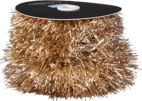 Kalėdinė girlianda ritinyje, šampaninės auksinės sp., 10 m x 9 cm,