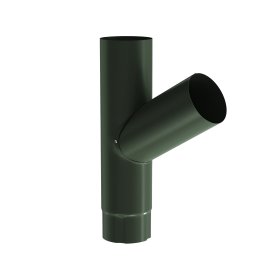 Lietvamzdžio trišakis BILKA, skersmuo 90 mm, žalia spalva, RAL6020 