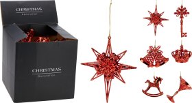 Eglutės žaisliukas, raudonos sp., 6 skirtingi dizainai, 7,5 x 7,5 x 6 cm