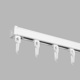 Aliuminio profilio sistema HESORA KSD, ilgis 200 cm, baltos spl., sukomplektuotas