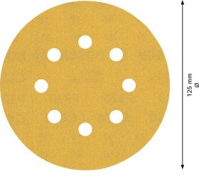 Šlifavimo lapeliai BOSCH C470, D=125 mm, K320, 5 vnt.