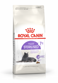 Sausas kačių ėdalas ROYAL CANIN, visavertis subalansuotas pašaras sterilizuotoms katėms (7-12 metų amžiaus), 7 + 1,5 kg