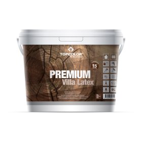 Medienos fasado dažai TOPCOLOR Premium ViLLa Latex, 9 L, Ruda  spaLva