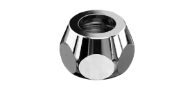 Veržlės su tarpinėmis SCHELL, 1/2'' x 10 mm, chromuotos, 265090699