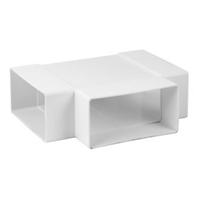 Trišakis EUROPLAST, 200 x 55 KT25 Ventiliacinis, plastikinis, baltas