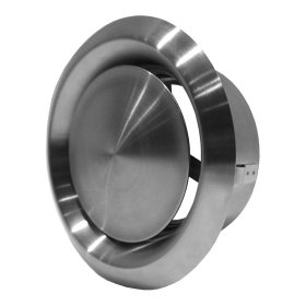 Difuzorius EUROPLAST, metalinis, ištraukimo, d125mm inox (NP)