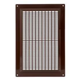 Ventiliacinės grotelės EUROPLAST VR2517B, 250 x 170, plastikinės, rudos spalvos