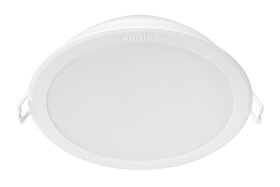 Montuojamas šviestuvas panelė PHILIPS Meson, įleidžiama, LED 13 W, 3000 K, 1200 lm, apvali, baltos sp., 140 mm skersmens