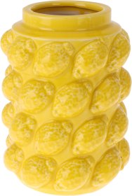 Vaza, 19 x 14 cm, citrinų dizaino, geltonos sp.