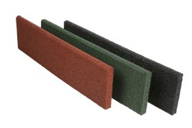 Guminių trinkelių bortelis RAUDONA, 120x24x4cm