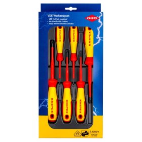 6 dalių atsuktuvų rinkinys KNIPEX, VDE PH/PZ