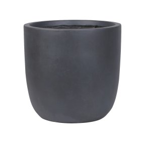 Keraminis lauko vazonas Ombra V, tamsiai pilkos sp., 80,5 x 80,5 x 77,5 cm.