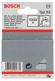 Kabės BOSCH, tipas 53, 12 mm, 1000 vnt.
