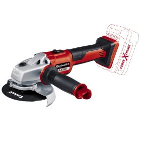 Akumuliatorinis kampinis šlifuoklis EINHELL AXXIO Solo, 18 V, be baterijos, 125 mm.