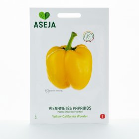 Daržovių sėklos, vienametės paprikos Yellow California Wonder, ASEJA, 0,2gr, 24361(3)