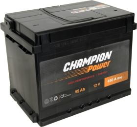 Akumuliatorius CHAMPION POWER 12 V, 55 Ah, 450 A, EN