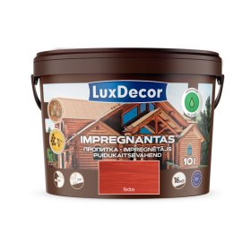 Impregnantas medienai LUXDECOR, (03) kedras, laukui ir vidui, 10 l
