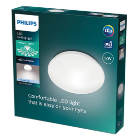 Lubinis LED šviestuvas PHILIPS Moire, 17 W, 4000 K, 1900 lm, 320 mm skersmens