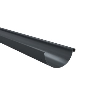 Latakas BILKA, ilgis 2 m, skersmuo 125 mm, grafito pilka spalva,  RAL7024