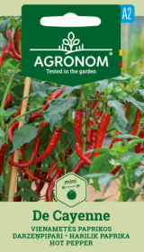 Daržovių sėklos, AGRONOM Paprikos vienametės DE CAYENNE, 0,2 g.
