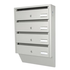 Pašto dėžutė PDV934, sidabrinė, 612 x 385 x 145 mm