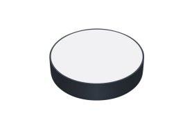 Lubinis LED šviestuvas HOROZ Sofia, 24W, 2160lm, 6400K, IP20, juodos sp., 180x180x40 mm