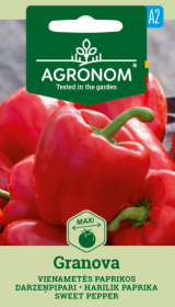 Daržovių sėklos, AGRONOM paprikos vienametės GRANOVA, 0,2 g.
