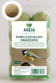 Riebalų rutuliukai paukščiams ASEJA, 6 vnt. x 84 g