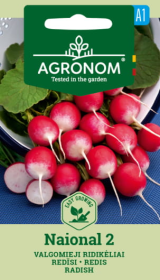 Daržovių sėklos, AGRONOM Ridikėliai valgomieji NATIONAL 2, 4 g.