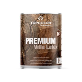 Medienos fasado dažai TOPCOLOR Premium Villa Latex, 1 l, baltos sp.