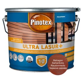 Medienos impregnantas PINOTEX Ultra OP Lasur+ Raudonmedis 10L