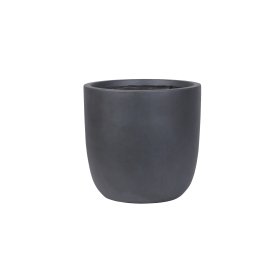 Keraminis lauko vazonas Ombra I, tamsiai pilkos sp., 35 x 35 x 34 cm.