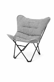 Turistinė kėdė NOVELLY HOME, sulankstoma, 71x87x53/87 cm, pilka,  apkrova iki 136kg,  72720W25K01