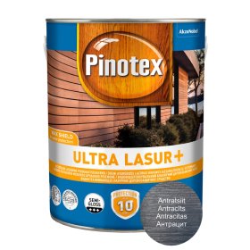 Medienos impregnantas PINOTEX Ultra OP Lasur+ Antracitas 3L