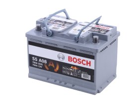 Akumuliatorius BOSCH S5 Silver, AGM,  12 V, 70 Ah, 760 A, 278 x 175 x 190 mm, START&STOP