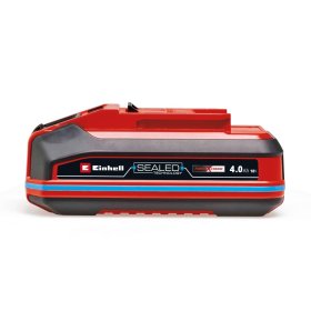 Akumuliatorius EINHELL PXC+ 18V 4,0 Ah SEALED, korpusas apsaugotas nuo dulkių, korozijos ir mechaninių pažeidimų