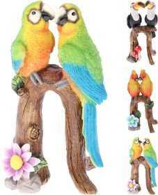 Sodo dekoracija Paukščiai, įvairių sp., 3 skirtingų dizainų, 13,8 x 10 x 24 cm.