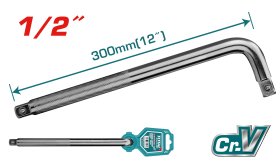 Raktas galvutėms TOTAL, 1/2”, 50BV30, 300 mm, THLHD12121