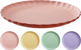 Lėkštė, melamino, 4 skirtingų sp., skersmuo 27,6 cm