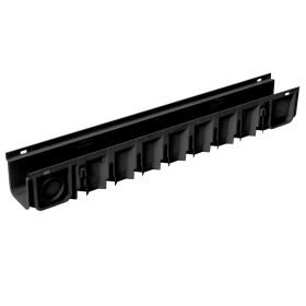 Plastikinis latakas DAKOTA PEGASUS® PLUS, juodas, 1000 x 130 x 75 mm
