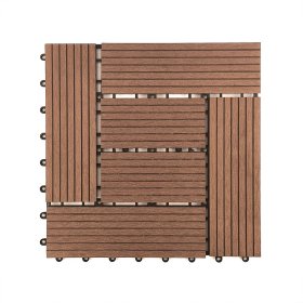 Terasinė plytelė WPC, Teak C04, raštas 2, 300x300x18mm