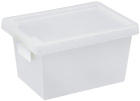 Daiktadėžė PLAST TEAM Tag Store, su dangčiu, baltos sp., 37 x 20,5 x 26,2 cm, 12 l