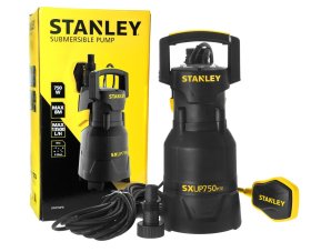 Panardinamas siurblys nešvariam vandeniui STANLEY SXUP750PTE, kėlimo aukštis 8 m, įsiurbimo gylis 7m, našumas 13500l/h, galia 750W